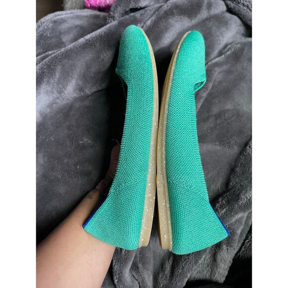 Rothy's Flat - Mojito Green Metallic - 9 - EUC - Picture 5 of 11